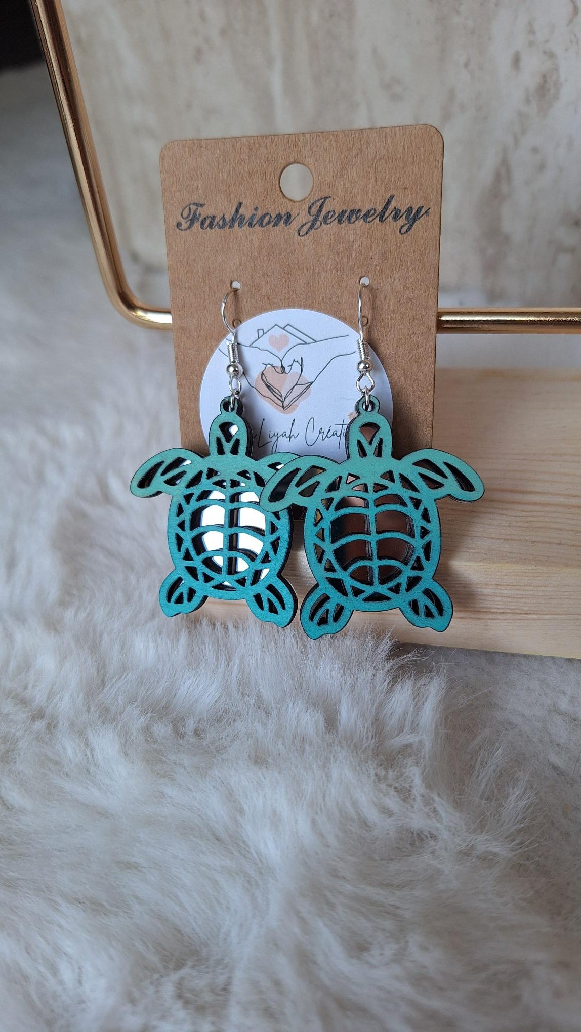 Boucles d'oreilles tortue