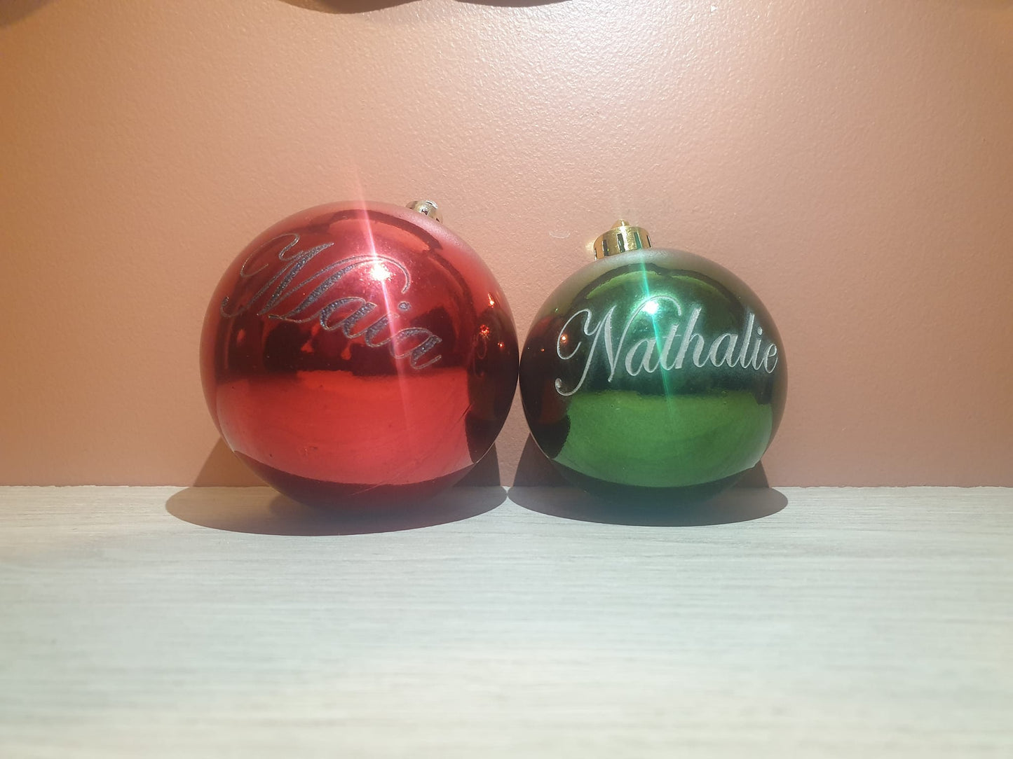 Boules de Noël personnalisées