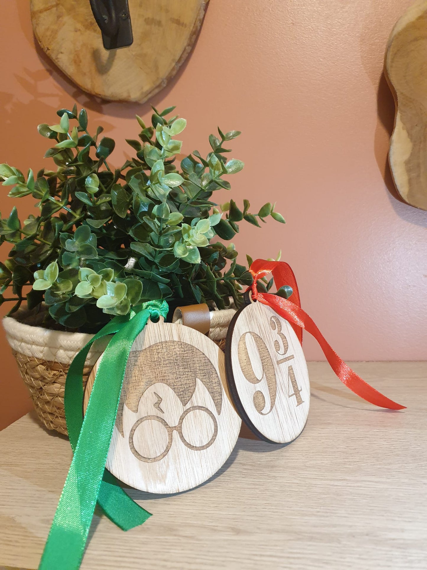 Boules de Noël bois