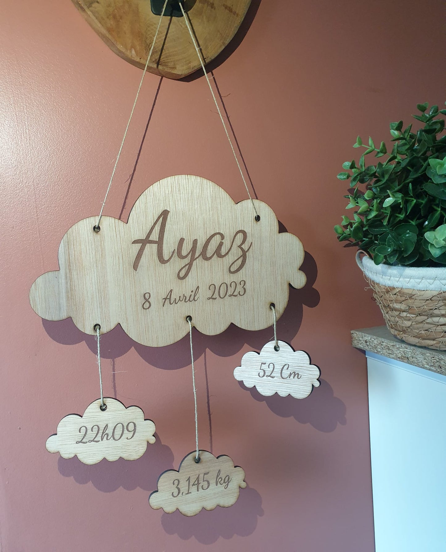 Nuages souvenirs bébé