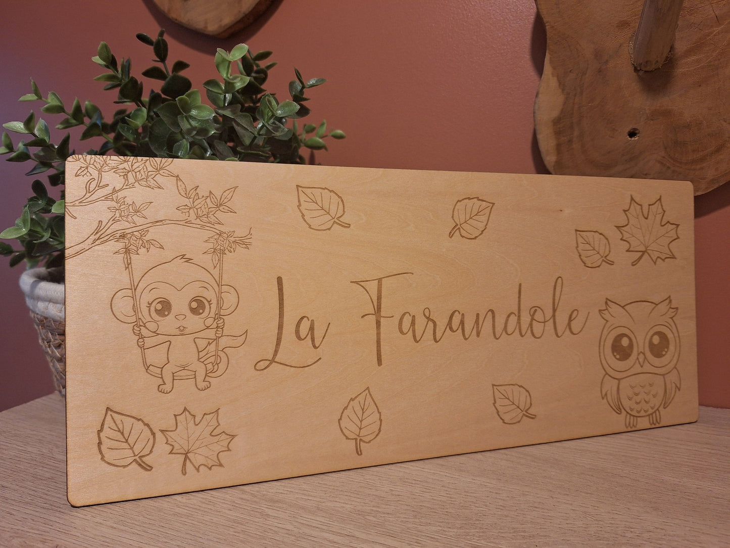 Logo sur bois