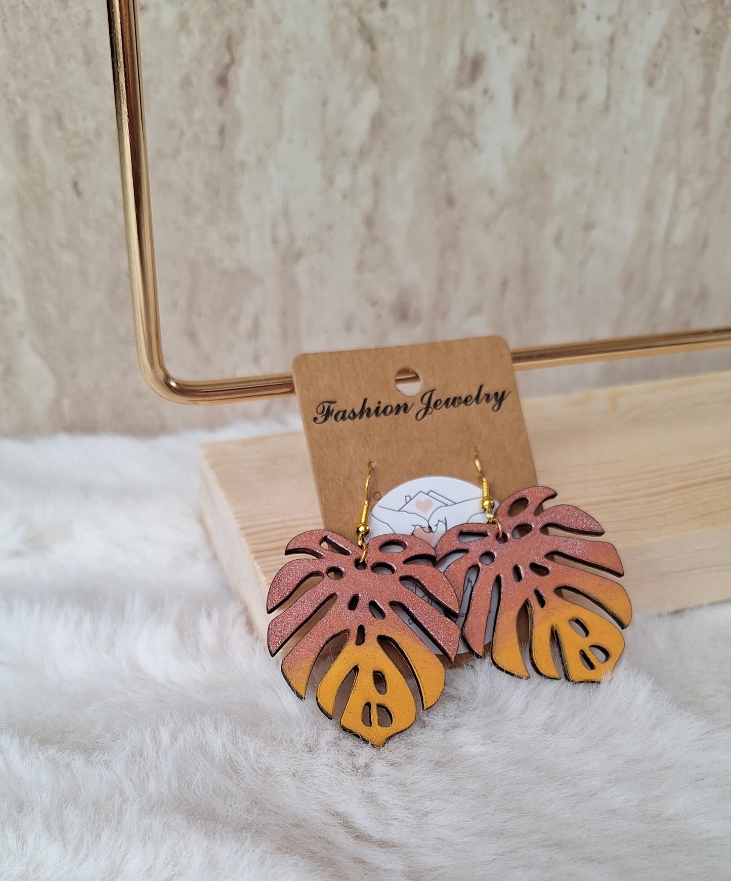 Boucles d'oreilles feuilles