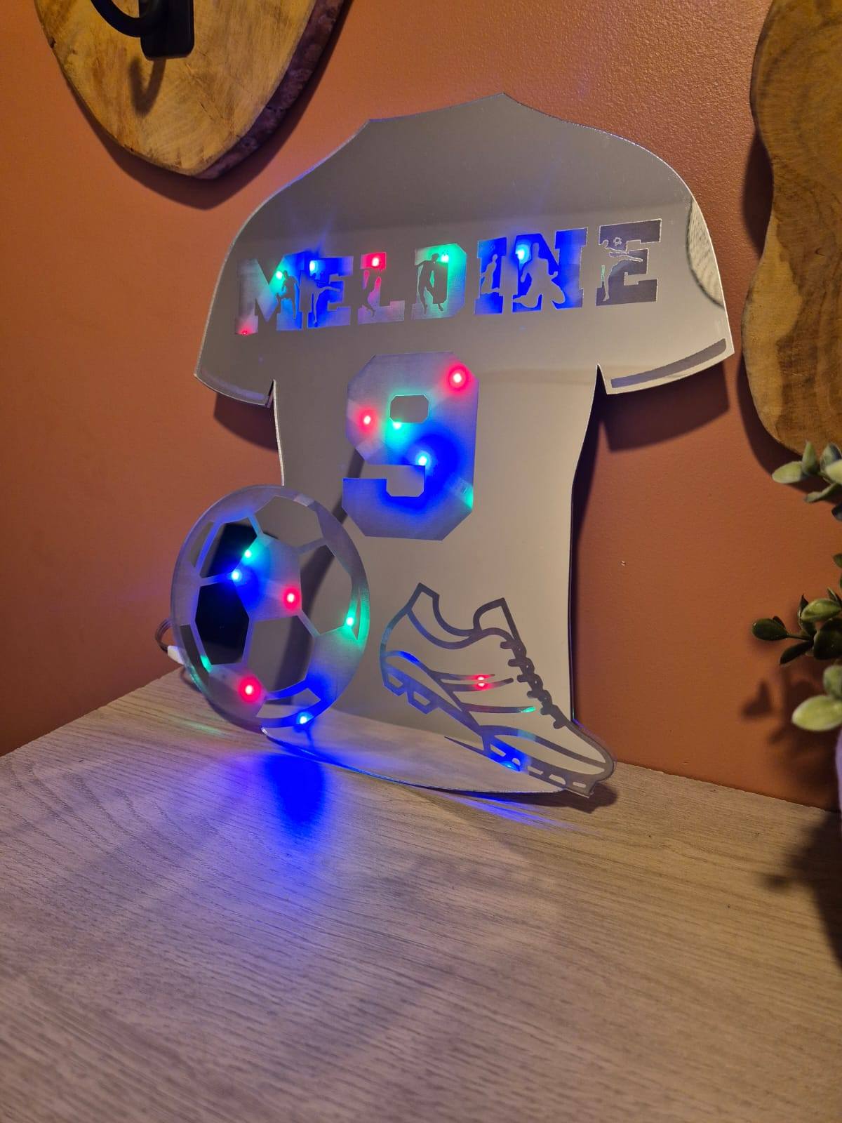 Maillot personnalisé en plexi miroir