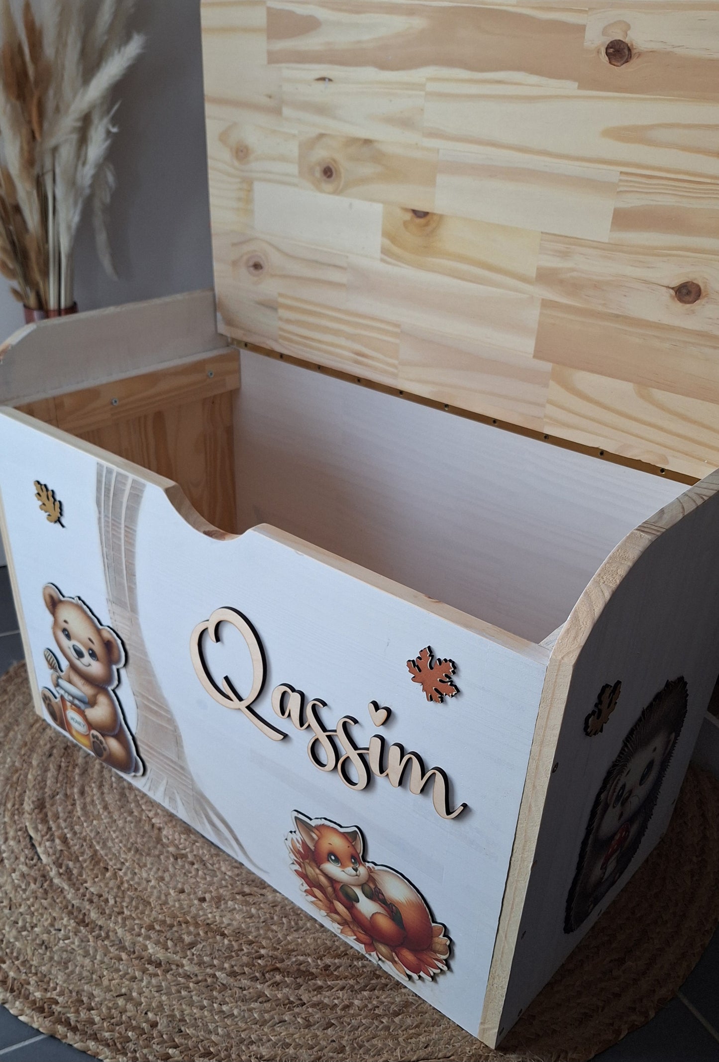 Banc coffre enfants personnalisé