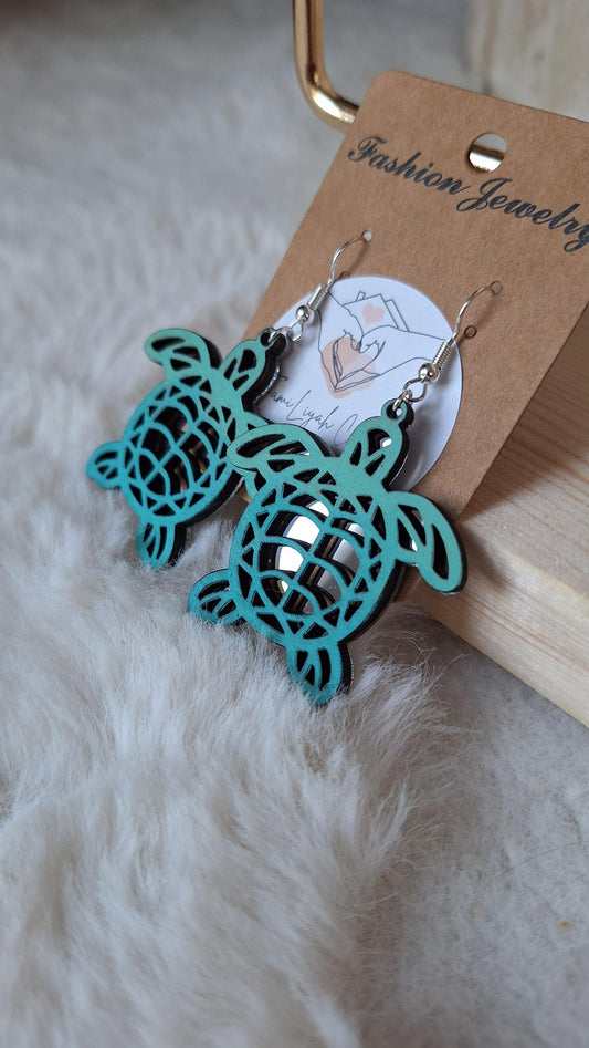 Boucles d'oreilles tortue