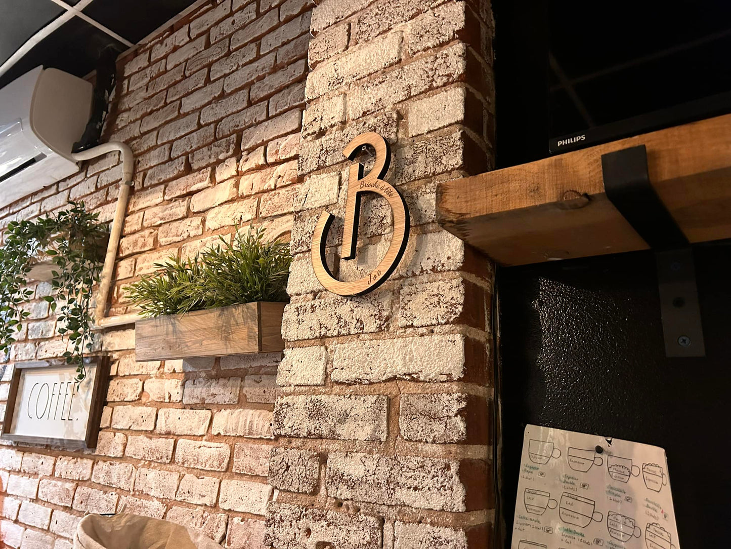 Logo sur bois