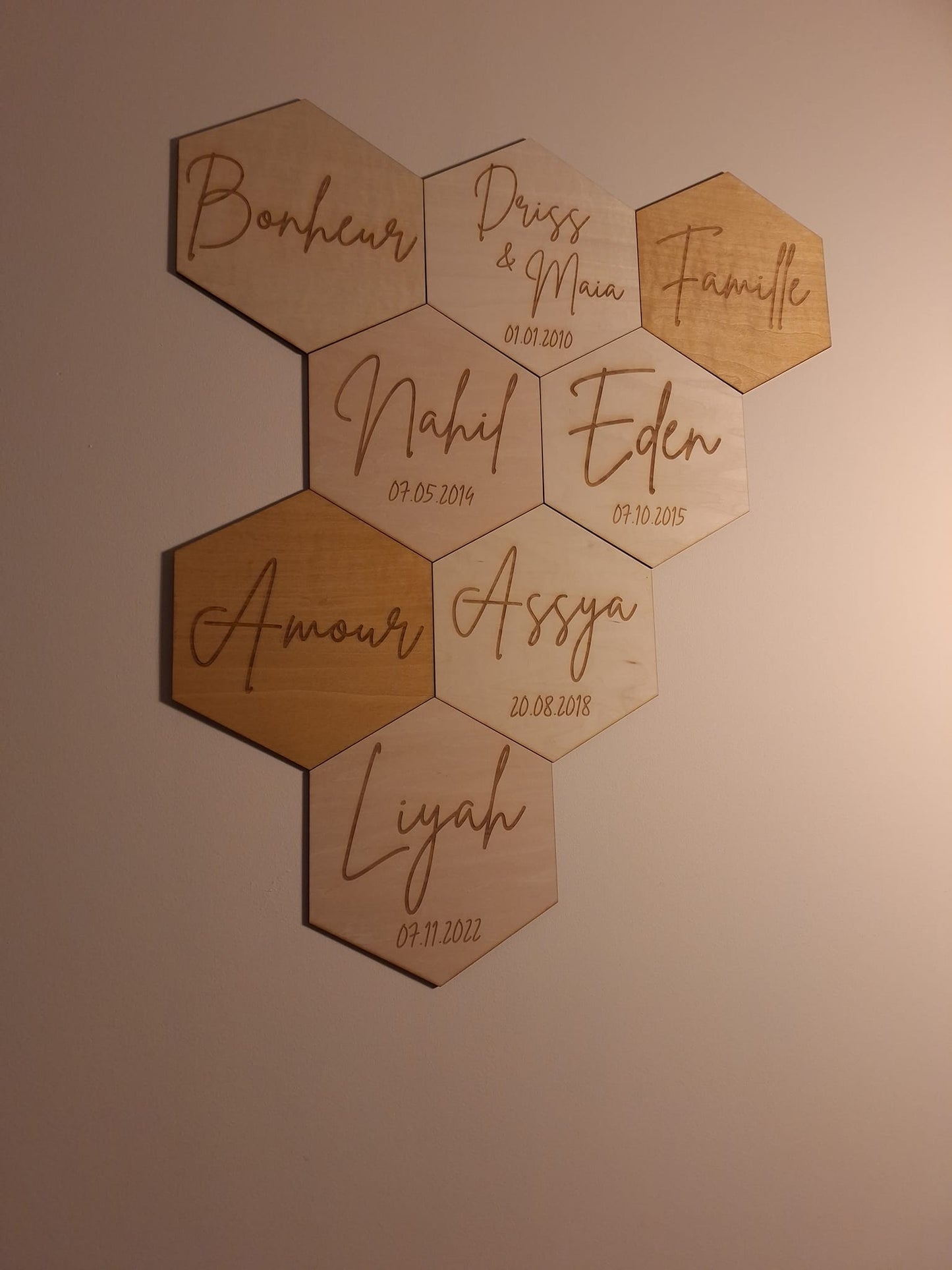 Hexagones personnalisable