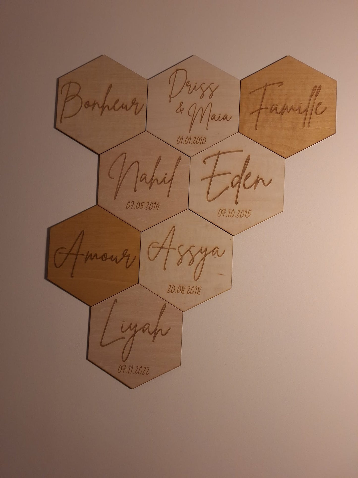 Hexagones personnalisable
