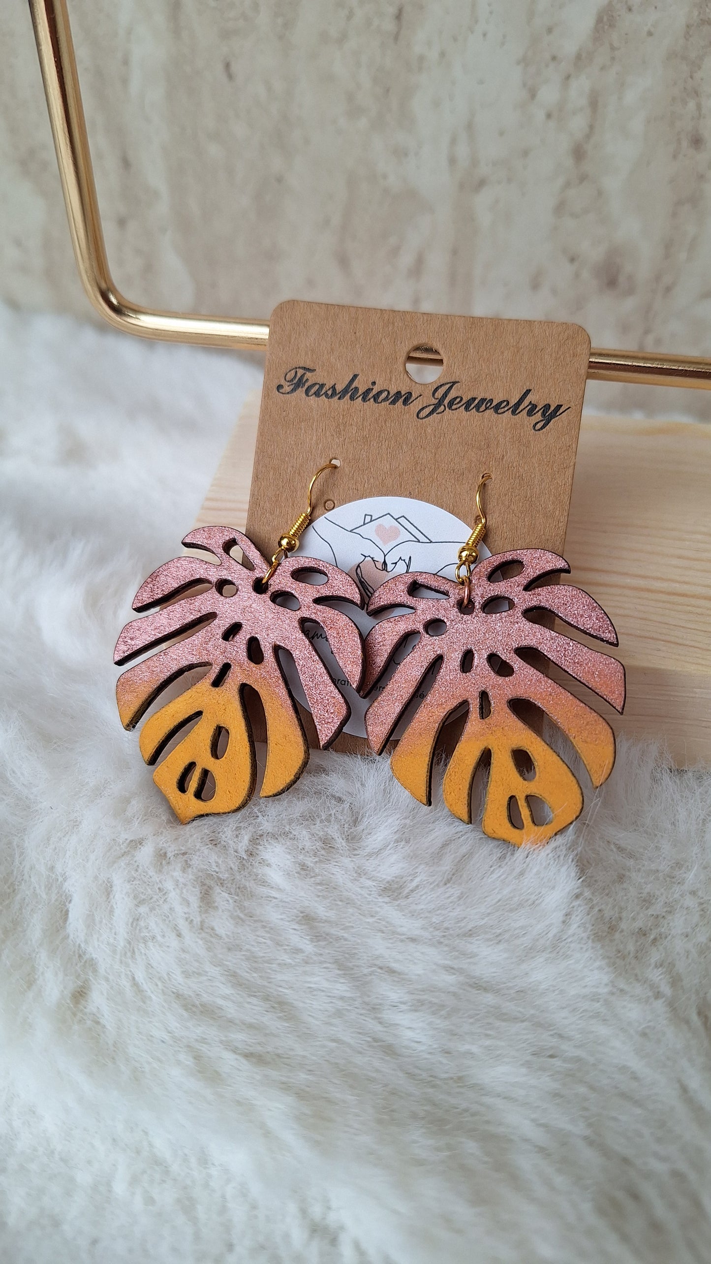 Boucles d'oreilles feuilles