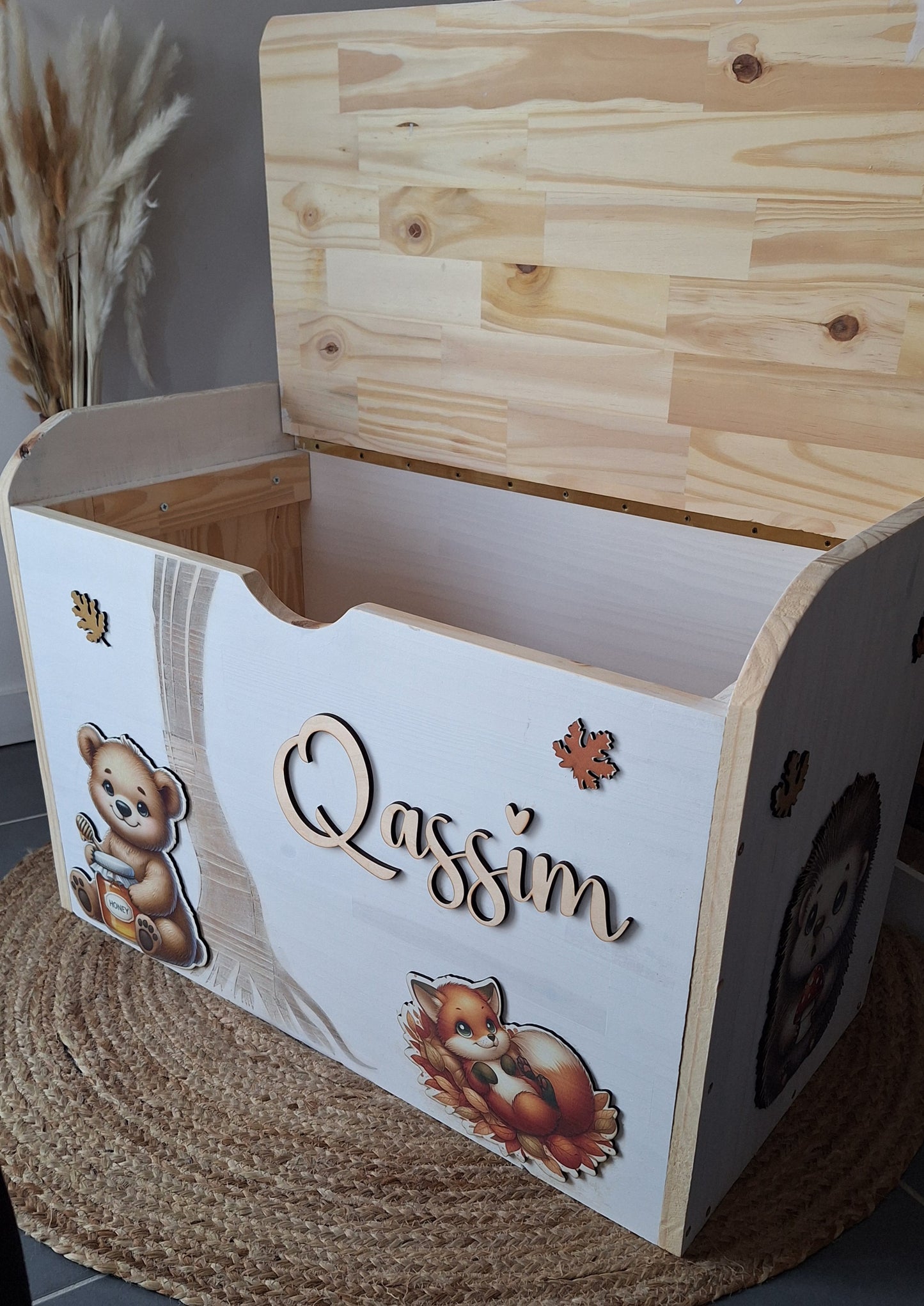 Banc coffre enfants personnalisé